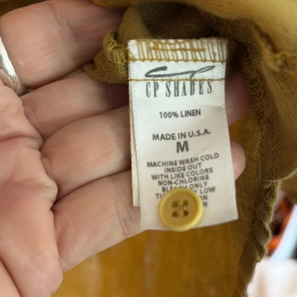 CP Shades Green 3/4 Sleeve Button Down Shirt - Picture 3 of 8